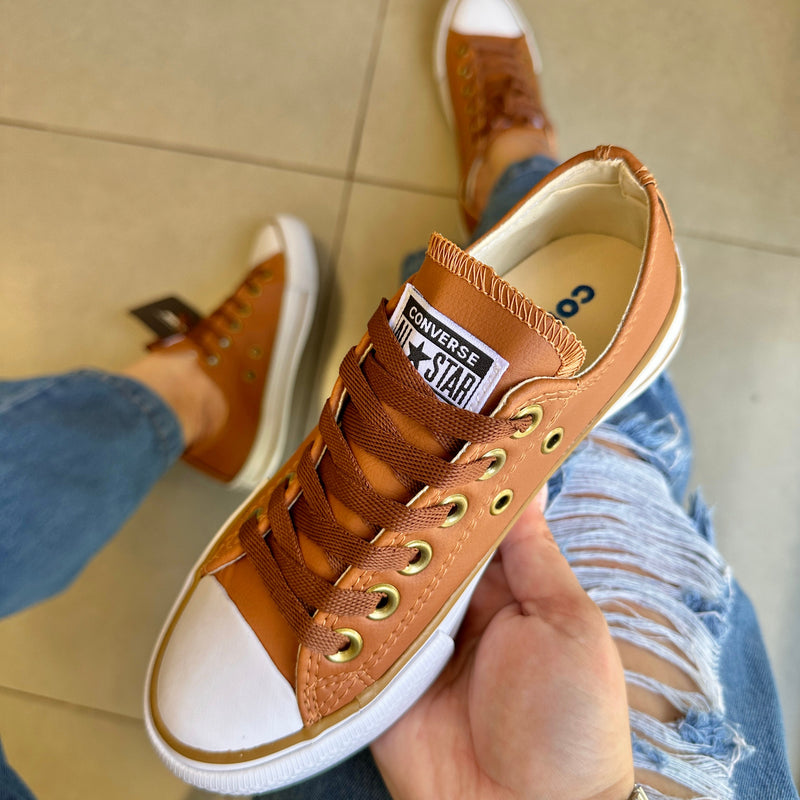 Tênis All Star Caramelo Courino Premium