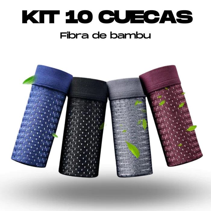 Kit 10 Cuecas de Fibra de Bambu Sky Hero - Pague 5 e leve 10